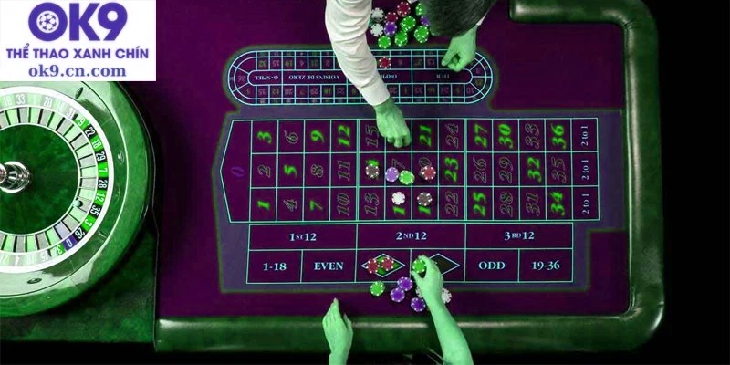 Một số kiểu cược thường thấy trong luật của trò Roulette Online